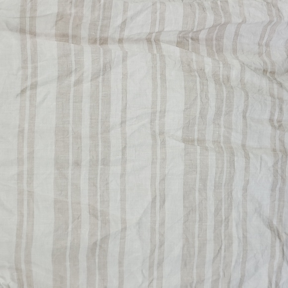 Ellen Tracy Ladies Size Medium Linen Sleeveless Striped Button-Up Top Casual - Picture 6 of 9